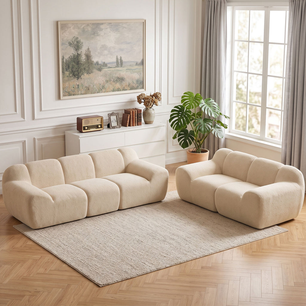 Canapé 3 places en chenille — 233 cm