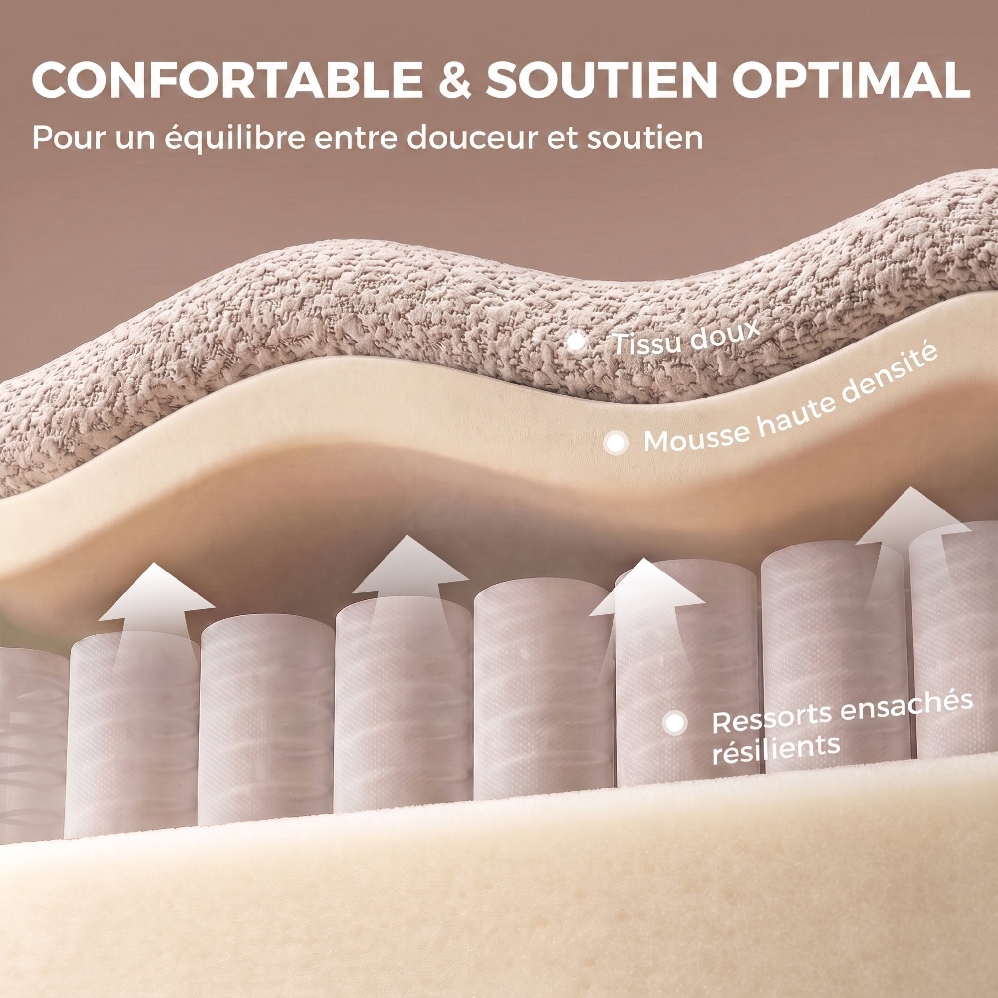 Canapé modulaire en chenille — 320 cm